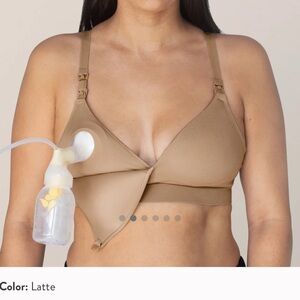 NWOT - Minimalist Hands-Free Pumping & Nursing Bra | Latte - Busty (E-I) / L